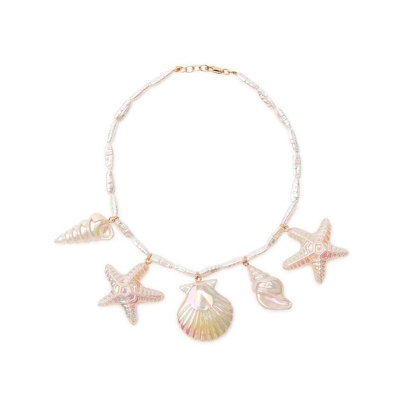 New ZARA X Barbie the Movie Pearl Sea Shell Necklace Rare Sold out ! - Picture 2 of 4